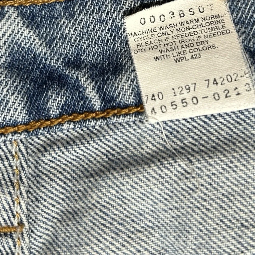 Vintage 90s LEVI'S 550 Orange Tab Relaxed Tapered Jeans 100% Cotton Mens 34x32